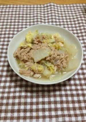 優しい味♡白菜とツナの白だし煮-レシピのメイン写真