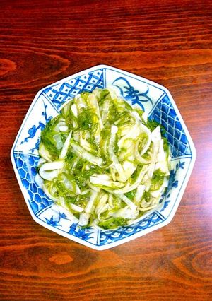 甘酢漬け大根とめかぶの合わせ-レシピのメイン写真