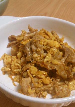 簡単！　豚肉と卵のオイスターソース炒め-レシピのメイン写真