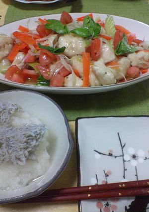 鶏と野菜のエスニックサラダ♪-レシピのメイン写真