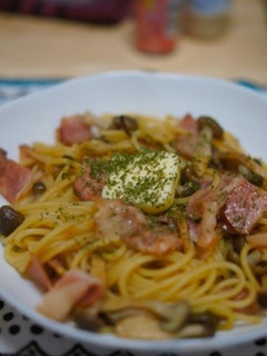 定番•キノコバター醤油のパスタ-レシピのメイン写真