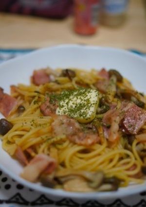 定番•キノコバター醤油のパスタ-レシピのメイン写真
