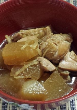 大根と鶏と厚揚げの生姜煮♪-レシピのメイン写真