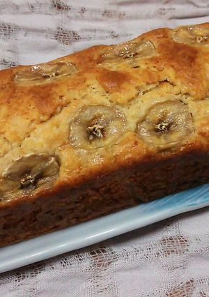 バナナとピーナッツバターのパウンドケーキ-レシピのメイン写真