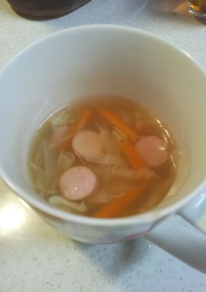 野菜を食べる♪簡単コンソメスープ-レシピのメイン写真