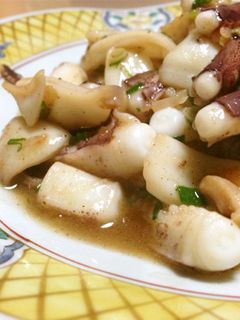 イカゲソのニンニク醤油炒め-レシピのメイン写真
