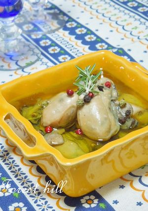 牡蠣のコンフィ-レシピのメイン写真