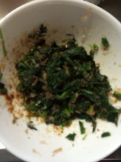 たたいたほうれん草の鰹節和えサラダ-レシピのメイン写真
