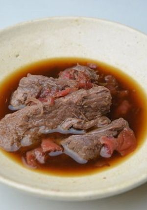 61.すじ肉の梅煮付け-レシピのメイン写真