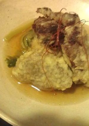 68.鹿肉の天ぷらおひたし-レシピのメイン写真