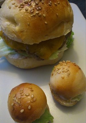 *かわいいハンバーガー*-レシピのメイン写真