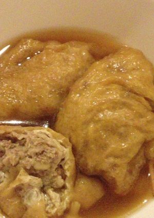 ひき肉油揚げ煮-レシピのメイン写真