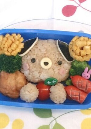 可愛い犬☆ワンちゃんキャラ弁-レシピのメイン写真