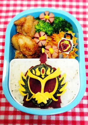 キャラ弁*仮面ライダーガイム 龍玄弁当♪-レシピのメイン写真