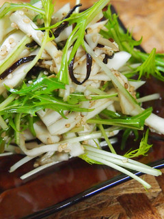 シャキ感水菜とかぶの塩昆布あえ-レシピのメイン写真