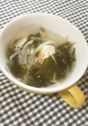 もやし豆腐わかめの中華スープ-レシピのメイン写真