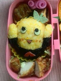 ふなっしーおにぎり-レシピのメイン写真