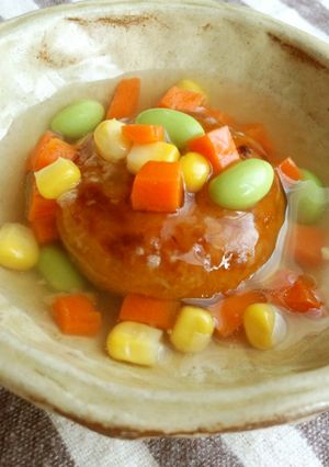 かぼちゃまんじゅうのあんかけ-レシピのメイン写真