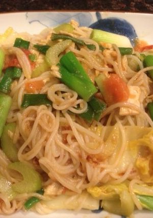 ツナ、マヨ醤油　変わり焼きそば-レシピのメイン写真