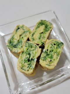 簡単★豆苗シャキシャキ卵焼き-レシピのメイン写真