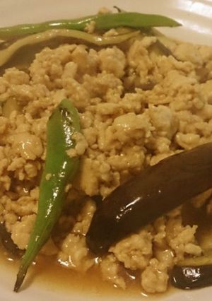 美味！茄子といんげん豆の鶏そぼろあんかけ-レシピのメイン写真