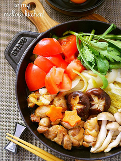 トマトdeジューシー♪うちの鶏すき焼き-レシピのメイン写真