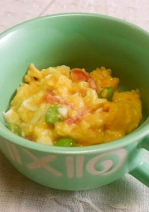レンジで炒り卵☆枝豆と紅生姜を入れて♪-レシピのメイン写真