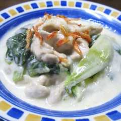 รูปของ ◆糖尿病◆青梗菜と豚肉のクリーム煮