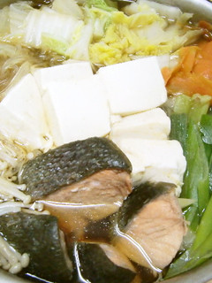 ★簡単!我が家の*鮭のお鍋*お醤油味♪-レシピのメイン写真