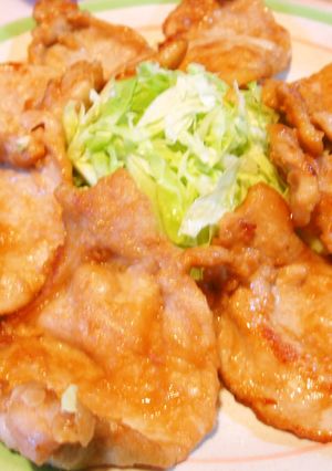 豚ロースのマヨたれ焼き(キャベツ添え)-レシピのメイン写真