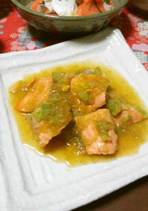 鮭のトロトロおろし煮柚子風味-レシピのメイン写真