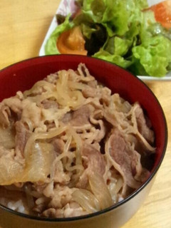 我が家の牛丼-レシピのメイン写真