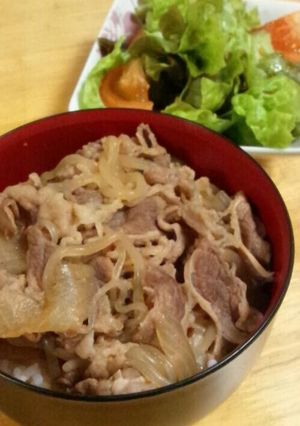 我が家の牛丼-レシピのメイン写真