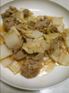 白菜豚肉炒め-レシピのメイン写真