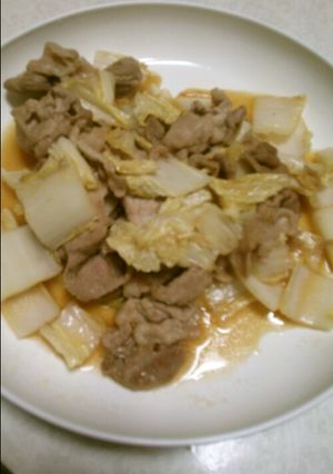 白菜豚肉炒め-レシピのメイン写真