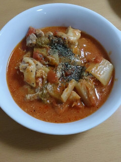 まろやか~!チキンと白菜のトマト煮込み-レシピのメイン写真