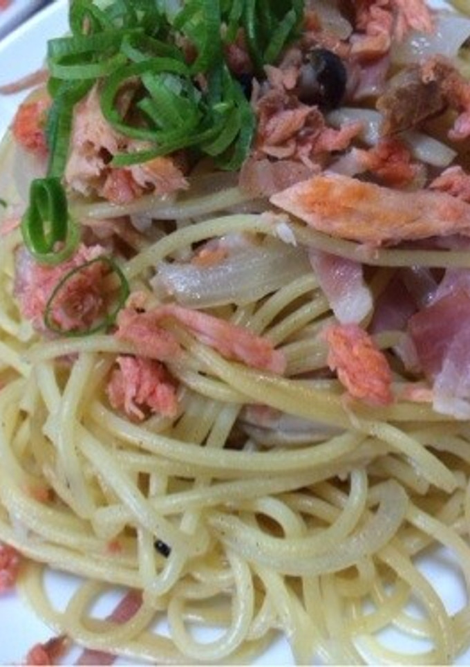 簡単・鮭としめじの和風パスタ-レシピのメイン写真