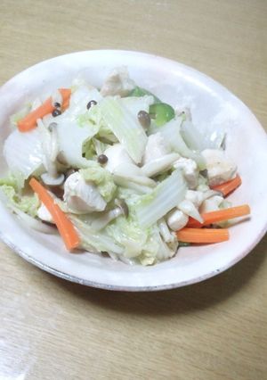 鶏肉と白菜の炒め物-レシピのメイン写真