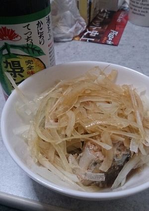 簡単おつまみ☆鯖＆オニオンポン酢☆-レシピのメイン写真
