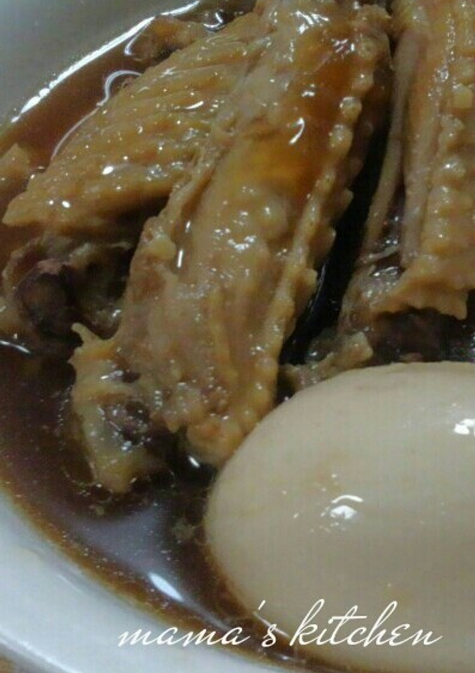手羽中と玉子のやわらか煮-レシピのメイン写真