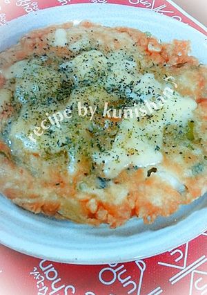 牡蠣のピザ風お好み焼き♪-レシピのメイン写真