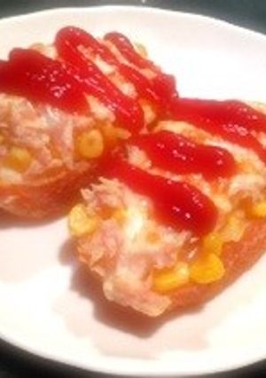 ツナコーンバゲット-レシピのメイン写真