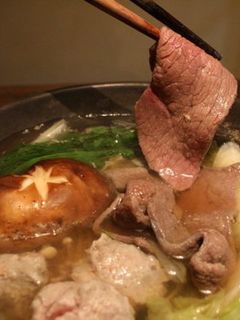 70.つくねと鹿肉の鍋-レシピのメイン写真