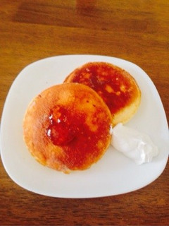 HMで簡単♫ふわふわスフレパンケーキ♡-レシピのメイン写真