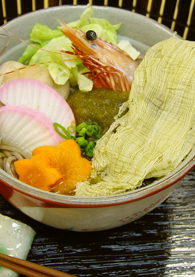 年越しそばのとろろのせ-レシピのメイン写真