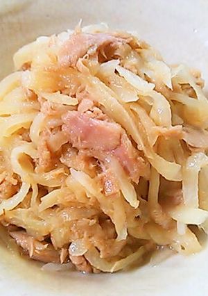 お弁当にぴったり！千切り大根のツナ炒め-レシピのメイン写真