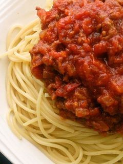 簡単 我が家のミートソーススパゲティ-レシピのメイン写真
