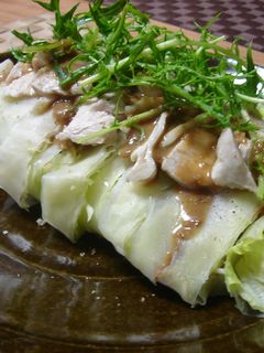 茹で鶏サラダ ★生春巻き風★-レシピのメイン写真