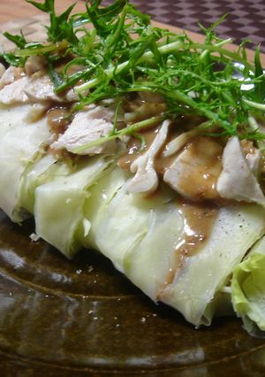茹で鶏サラダ ★生春巻き風★-レシピのメイン写真