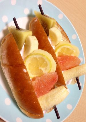 捕食!おでんパン(フルーツ)-レシピのメイン写真